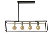 Pendelleuchte Schwarz E27 L:92 cm modern edel