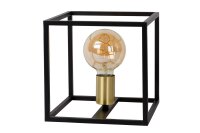 Tischlampe Metall Schwarz E27 H:22 cm modern edel