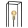 Stehlampe Metall Schwarz E27 H:120 cm modern edel