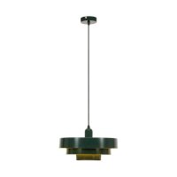 Retro Hängelampe Grün E27 B:35 cm modern edel