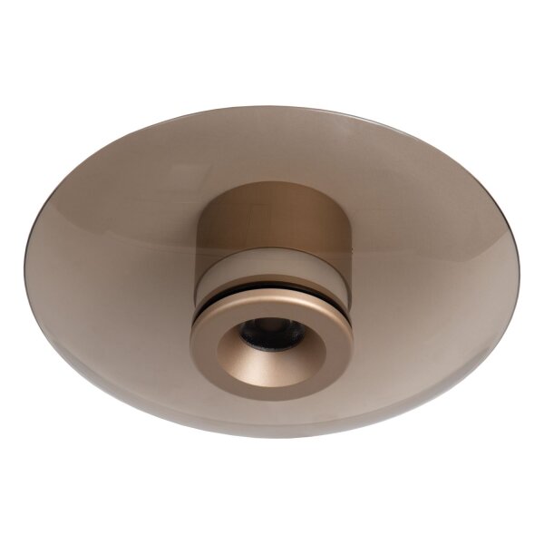LED Deckenleuchte Glas 2700 K B:23 cm Bernstein