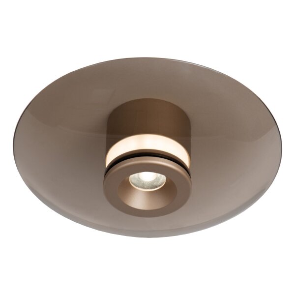 LED Deckenleuchte Glas 2700 K B:23 cm Bernstein