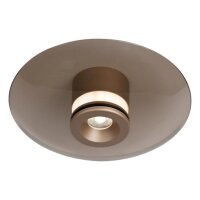 LED Deckenleuchte Glas 2700 K B:23 cm Bernstein