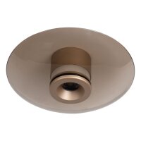 LED Deckenleuchte Glas 2700 K B:23 cm Bernstein