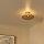 LED Deckenleuchte Glas 2700 K B:23 cm Bernstein