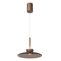 LED Hängelampe Glas 2700 K B:32 cm Bernstein edel