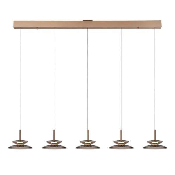 LED Pendelleuchte Glas 2700 K L:150 cm Bernstein