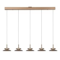 LED Pendelleuchte Glas 2700 K L:150 cm Bernstein