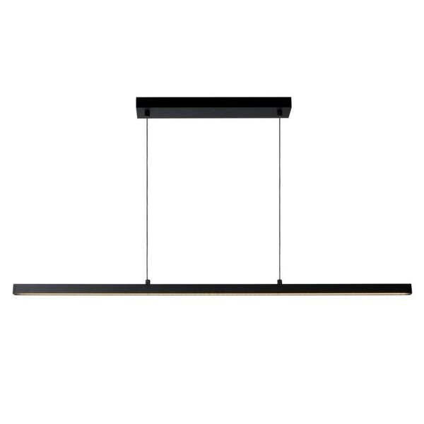 LED Pendelleuchte Metall Schwarz 2700 K L:118 cm