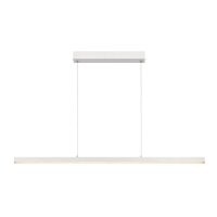 LED Pendelleuchte Metall Wei&szlig; 2700 K L:118 cm edel