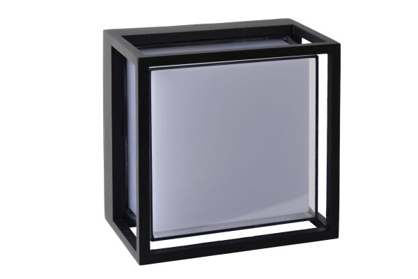 LED Wandleuchte Aluminium Schwarz 3000 K L:17 cm