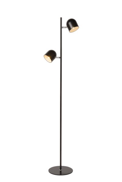 LED Stehleuchte Metall Schwarz 3000 K H:141 cm