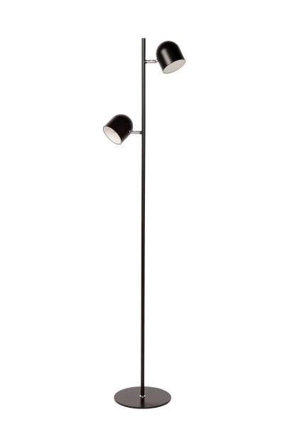 LED Stehleuchte Metall Schwarz 3000 K H:141 cm