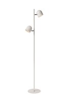 LED Stehleuchte Metall Weiß 3000 K H:141 cm edel