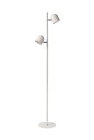 LED Stehleuchte Metall Weiß 3000 K H:141 cm edel