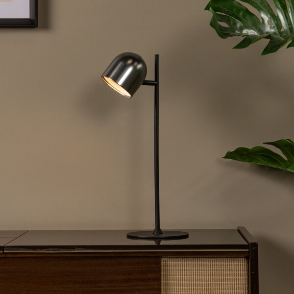 LED Akku Tischleuchte Grau 3000 K H:46 cm edel