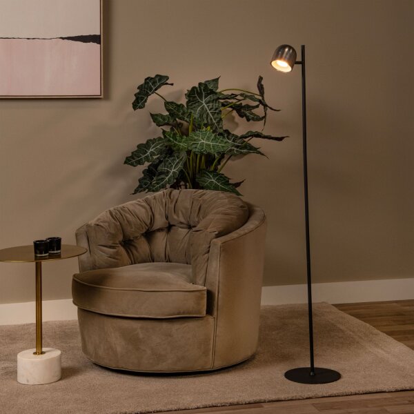 LED Akku Stehleuchte Grau 3000 K 137 cm modern