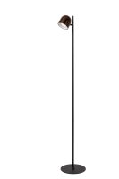 LED Akku Stehleuchte Braun 3000 K H:137 cm edel