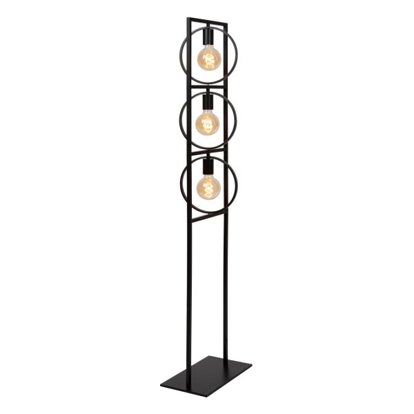Stehlampe Schwarz E27 H:145 cm Vintage modern edel