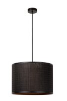 Hängelampe Rattan E27 Ø40 cm blendarm modern...