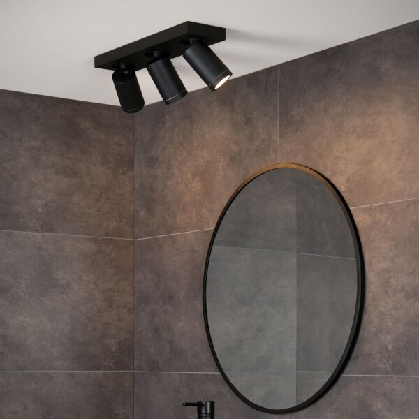Deckenstrahler flexibel Schwarz 2200 K B:38 cm