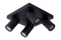 Deckenstrahler Metall Schwarz 2200 K B:24 cm edel