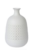 Tischleuchte Porzellan Weiß E14 H:29 cm Retro edel