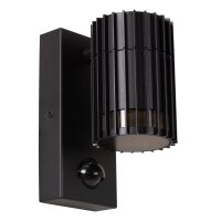 Wandleuchte Bewegungsmelder Schwarz GU10 H:14,9 cm