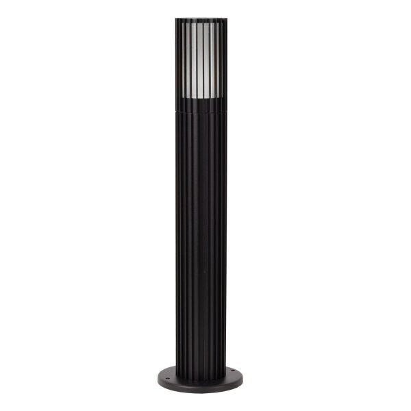 Sockelleuchte Aluminium Schwarz GU10 H:50 cm edel