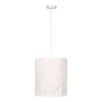 Hängelampe Stoff Weiß E27 B:30 cm Landhaus edel
