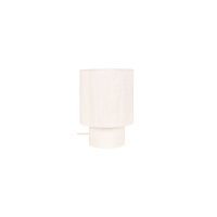 Tischleuchte Stoff Weiß E14 H:28 cm Landhaus edel