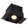 Einbaustrahler Aluminium Schwarz GU10 B:9 cm edel