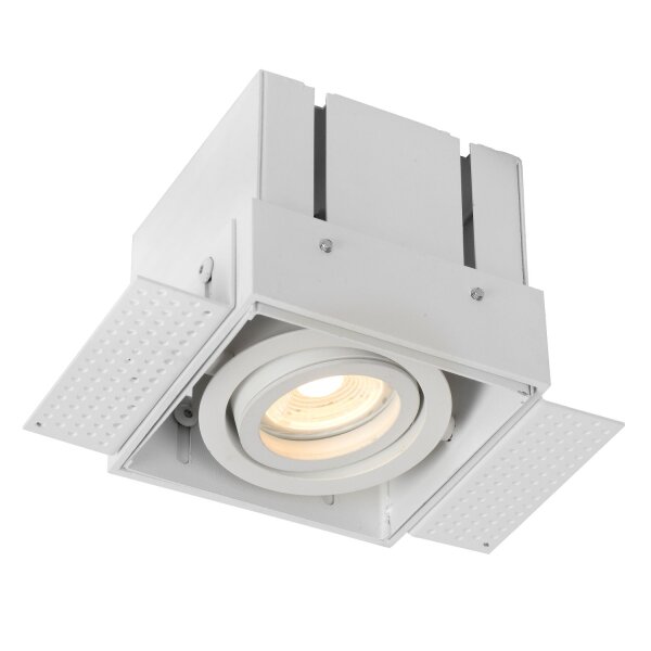 Einbaustrahler Aluminium Weiß GU10 B:9 cm modern