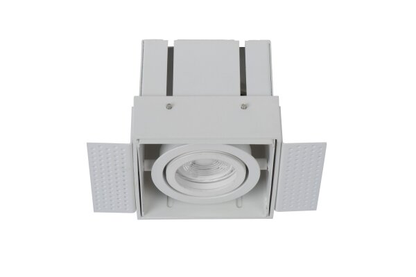 Einbaustrahler Aluminium Weiß GU10 B:9 cm modern