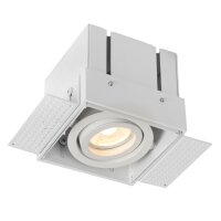 Einbaustrahler Aluminium Weiß GU10 B:9 cm modern