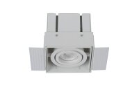 Einbaustrahler Aluminium Weiß GU10 B:9 cm modern