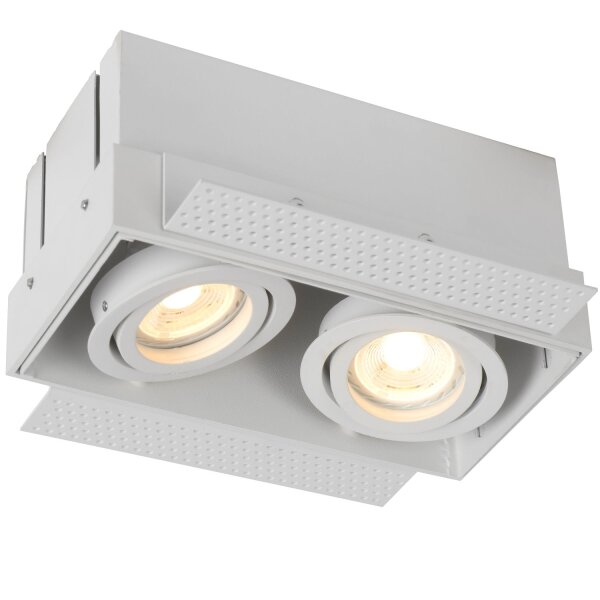 Einbaustrahler Aluminium Weiß GU10 L:18 cm edel