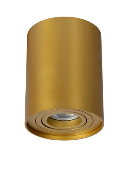 Aufbaustrahler Aluminium MessingØ 9 cm rund GU10