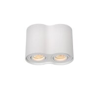 Aufbaustrahler Aluminium Wei&szlig; GU10 L:18 cm edel