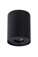 Aufbaustrahler Aluminium Schwarz GU10 Ø9 cm edel