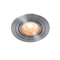 Einbaustrahler Aluminium Chrom GU10 Ø9 cm modern