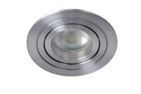 Einbaustrahler Aluminium Chrom GU10 Ø9 cm modern