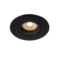 Einbaustrahler Aluminium Schwarz GU10 Ø9 cm edel