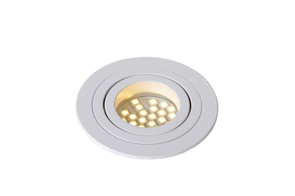 Einbauspot Aluminium Weiß GU10 Ø9 cm modern edel