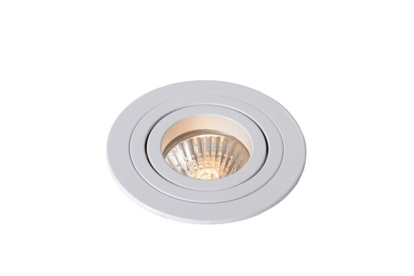 Einbauspot Aluminium Weiß GU10 Ø9 cm modern edel