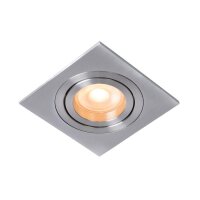 Einbauleuchte Aluminium Chrom GU10 B:9 cm modern