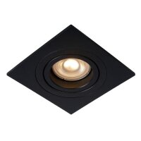 Einbauleuchte Aluminium Schwarz GU10 L:9 cm edel