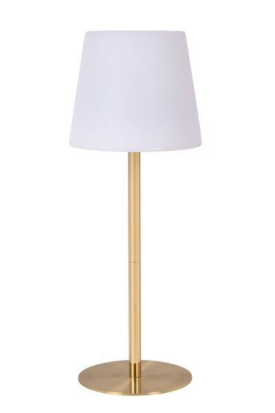 LED Tischlampe Akku Messing Weiß 2700 K H:41 cm modern