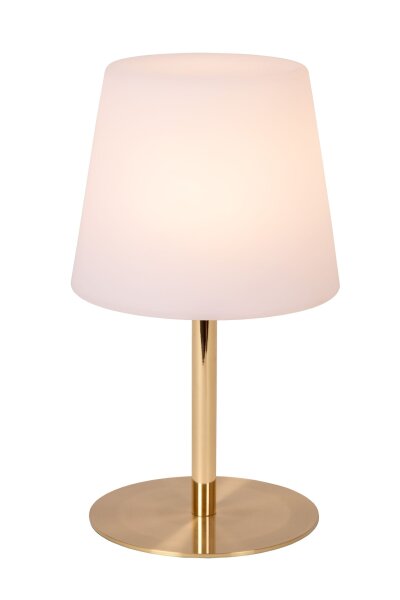 LED Tischlampe Akku Messing Weiß 2700 K H:41 cm modern