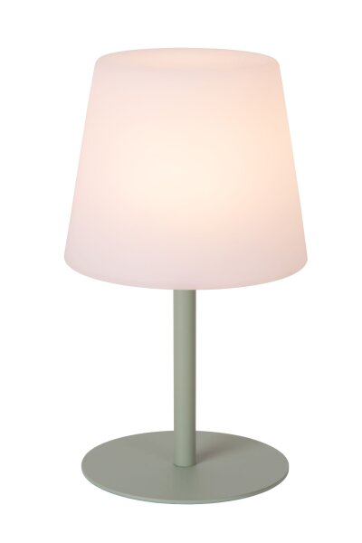 LED Tischlampe Akku Messing Grün 2700 K 41 cm blendarm
